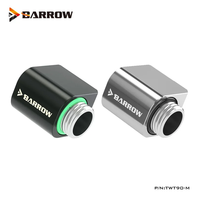 Carrinho de Mão Mini 90 ° Angulou 360 Encaixes Giratórios do Offconjunto g1 Conector Curto do Cotovelo de 21 mm para a Construção Líquida do Laço do Computador Twt90-m o