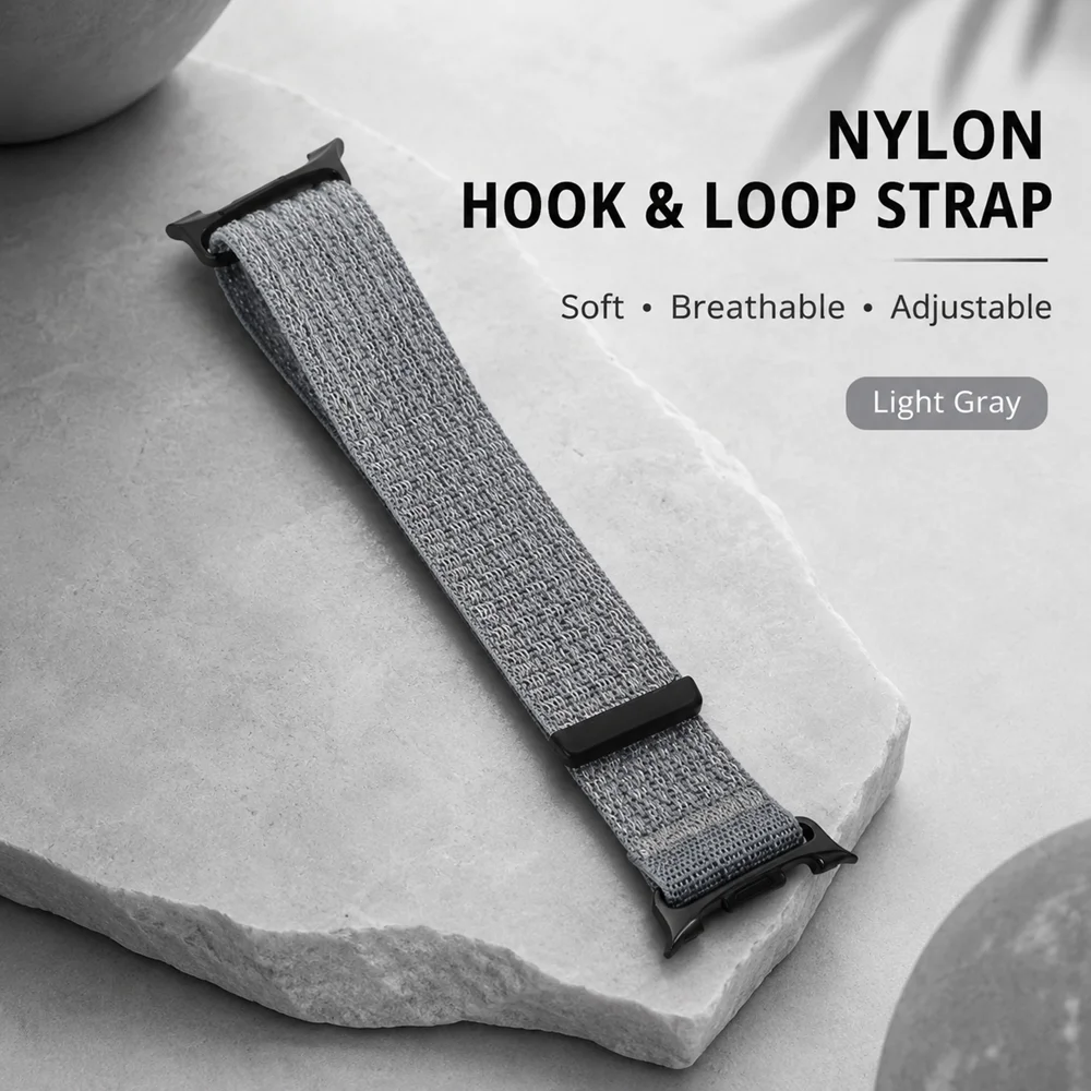 Durable Nylon Hook & Loop Strap Bracelet