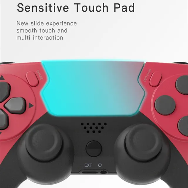 GAMINJA P48 Wireless Gamepad with Six Axis Gyroscope Game Controller For PS4 PS3 Console Wins 7 8 10 Dual Vibration PC Joystick - Image 3
