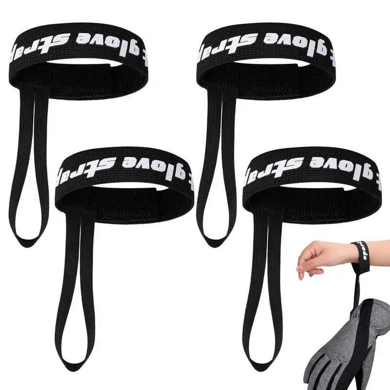 4x Ski Glove Wrist Strap Glove Holder Sport Strap Elastic Wrist Leashs For Snowboard Ski Mountaineering Outdoor Sports