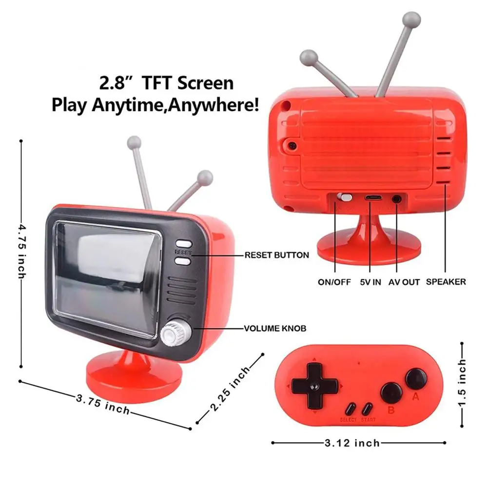 1 Set Retro Video Two-player Classic Television Game Console Wireless Controllers Gaming Accessories_voghion.com