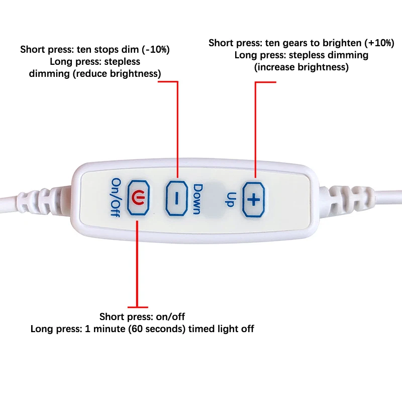 LED Module 5V Dimmable LED Chips 5730 SMD LED Lamp Light Adjustable Bulb USB Dimmer Indoor & Outdoor Learning&Working Rechargeable Lamp