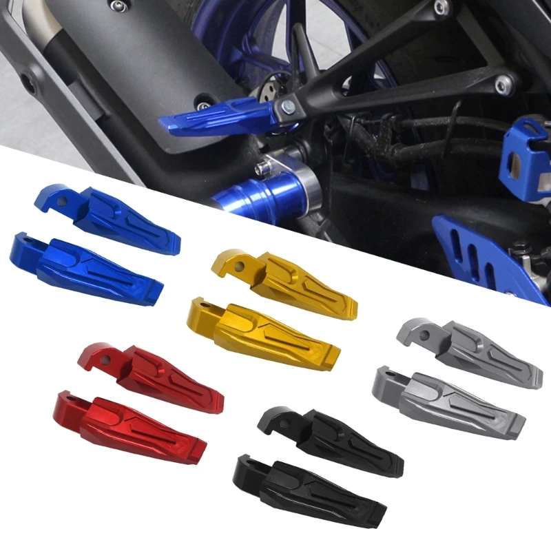 

2Pcs Motorcycles Rear Passenger Foot Pegs Footrests Pedal Aluminium Alloy Replacment Accessories for NMAX155 125 XMAX300 250
