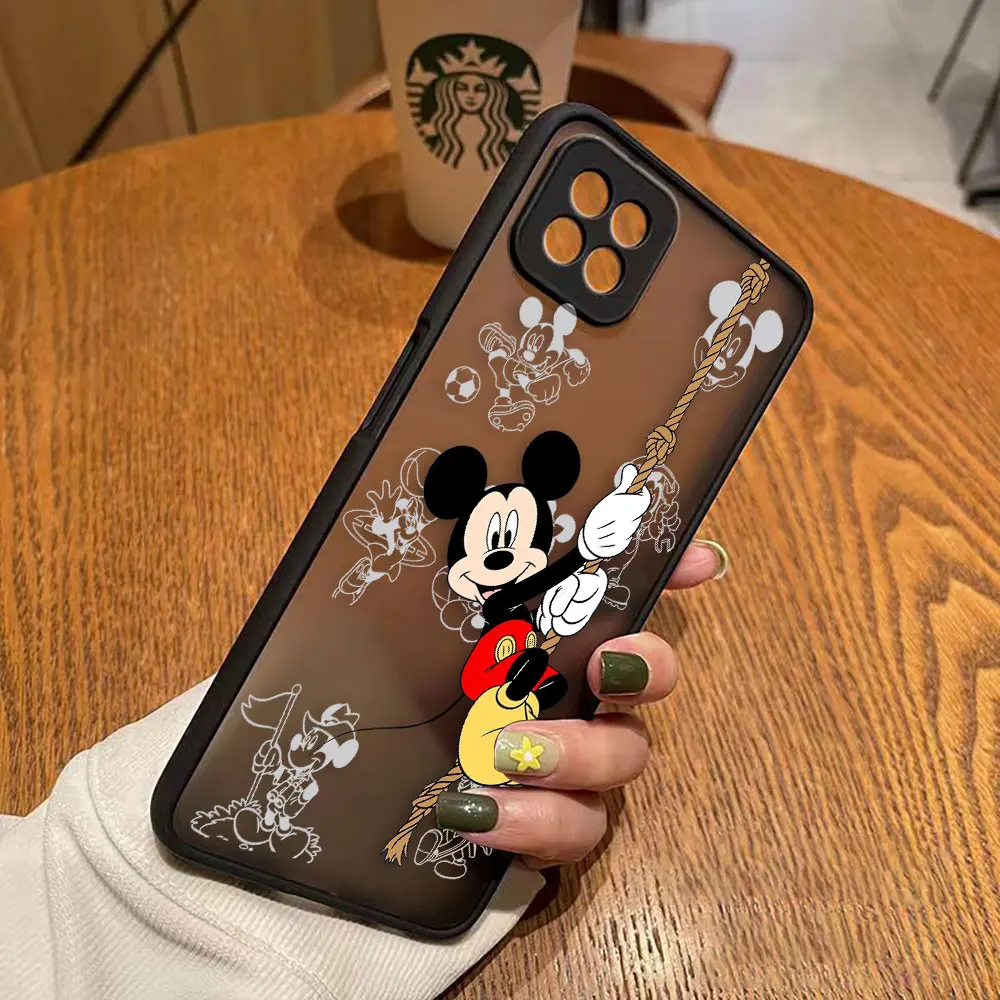 thumbnail image 1 of Matte Case for OPPO A97 A96 A95 A94 A93 A92 A78 A74 A73 A72 A57 A55 A54 A53 A17 A16 4G 5G Case Mickey Minnie Mouse Anime Cartoon, 1 of 5