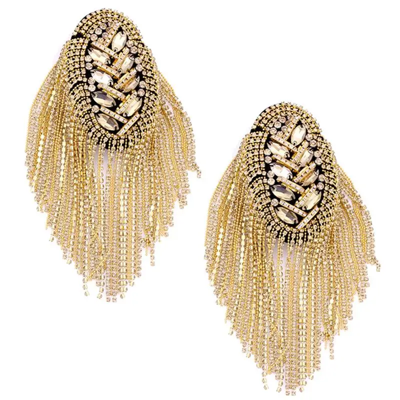 Mark Fringe Epaulet Shoulder Board Shoulder Badge Gold Tassel Epaulets Decor Board