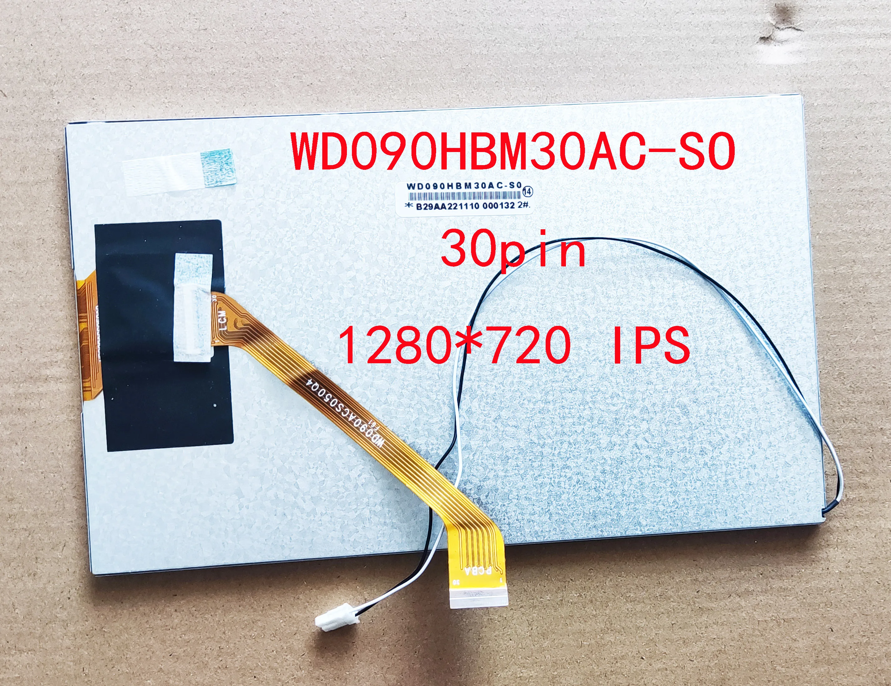 Tela Lcd Ips para Teyes Polegada 30pin Wd090hbm30ac-so14 Mipi 001 mm 210×126 mm Fyt 7862 812 813 Topway Ts10 ic 7705