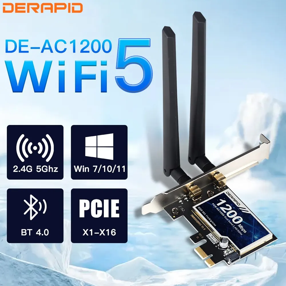 Derapid AC1200 WiFi адаптер Bluetooth