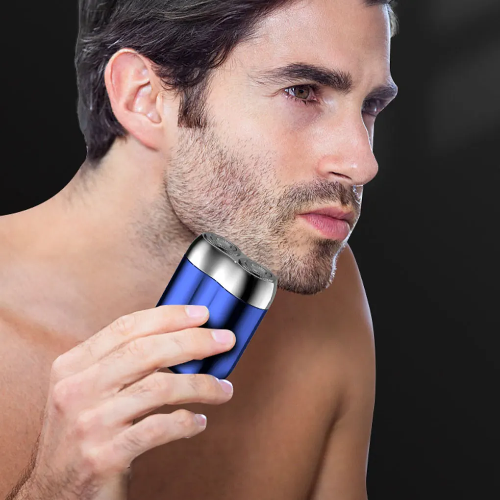 Mini Double Electric Shaver Portable Wireless Detachable Shaver with Digital Display Beard Razor Type-C Charging Travel Razor 3