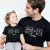 CTRL + C CTRL + V Family T-Shirt Father and Son Daughter Tshirts Matching Oufits Dad Baby Family Look Summer T Shirt Tops Tee 2