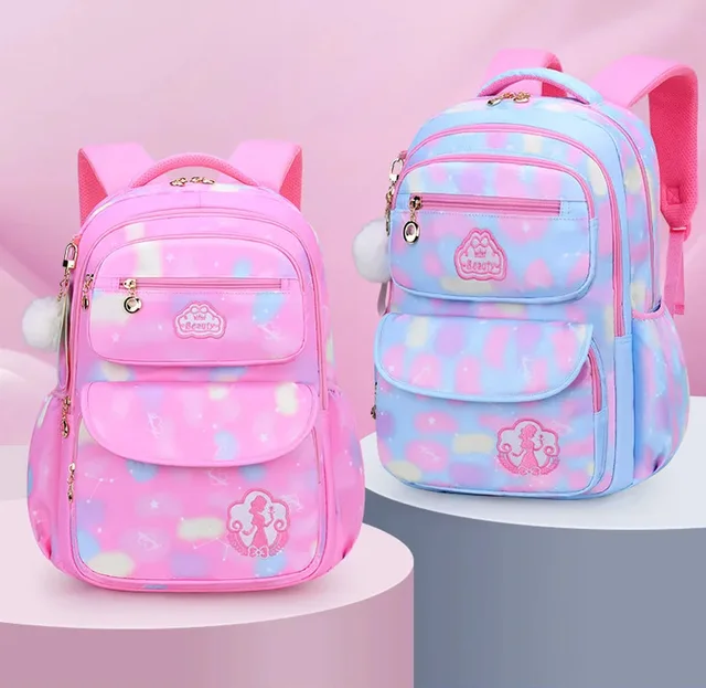 Children Girl Backpack School Bag Pink For Kid Child Teenage Schoolbag Primary Kawaii Cute Waterproof