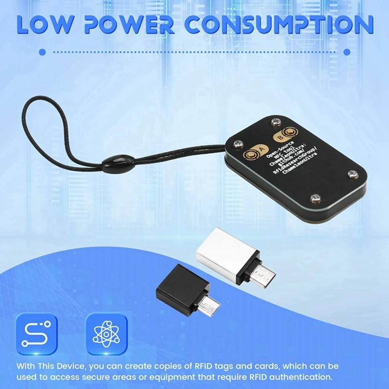 Chameleon Ultra Contactless Smart Card Emulator RFID Smart Chip Reader+3Xcuid/UID Keychain Compliant To NFC Read Writer rfid card reader