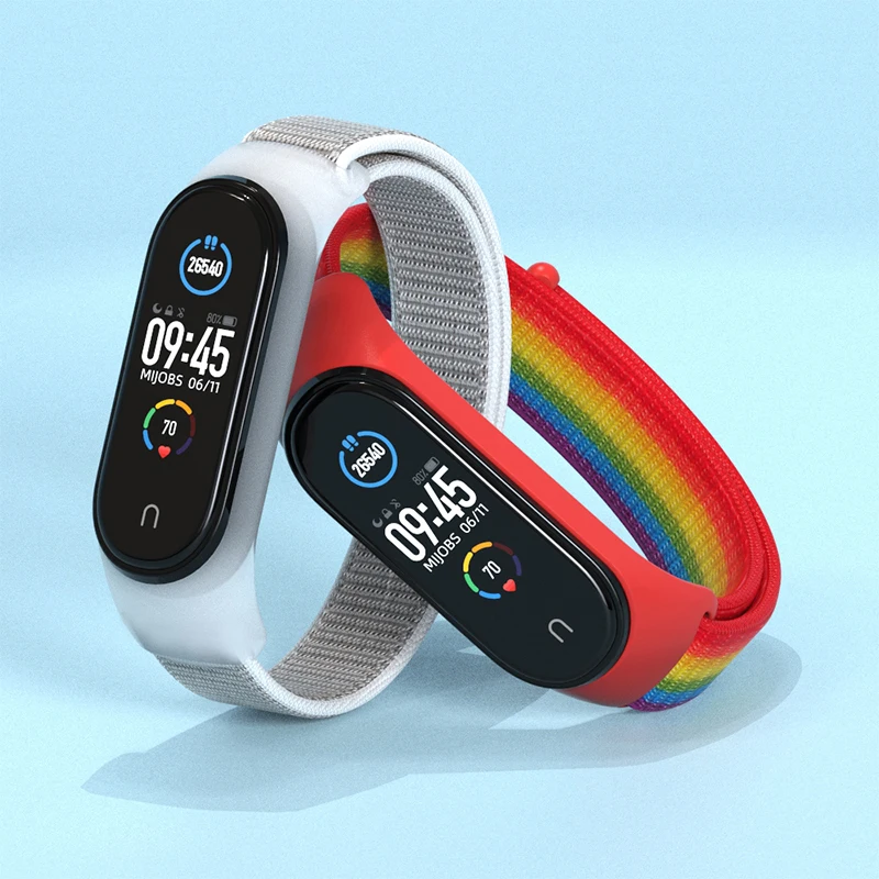 

Сменный Браслет для Xiaomi Mi Band 7, нейлоновый спортивный ремешок для наручных часов Mi Band 6 5 4 3
