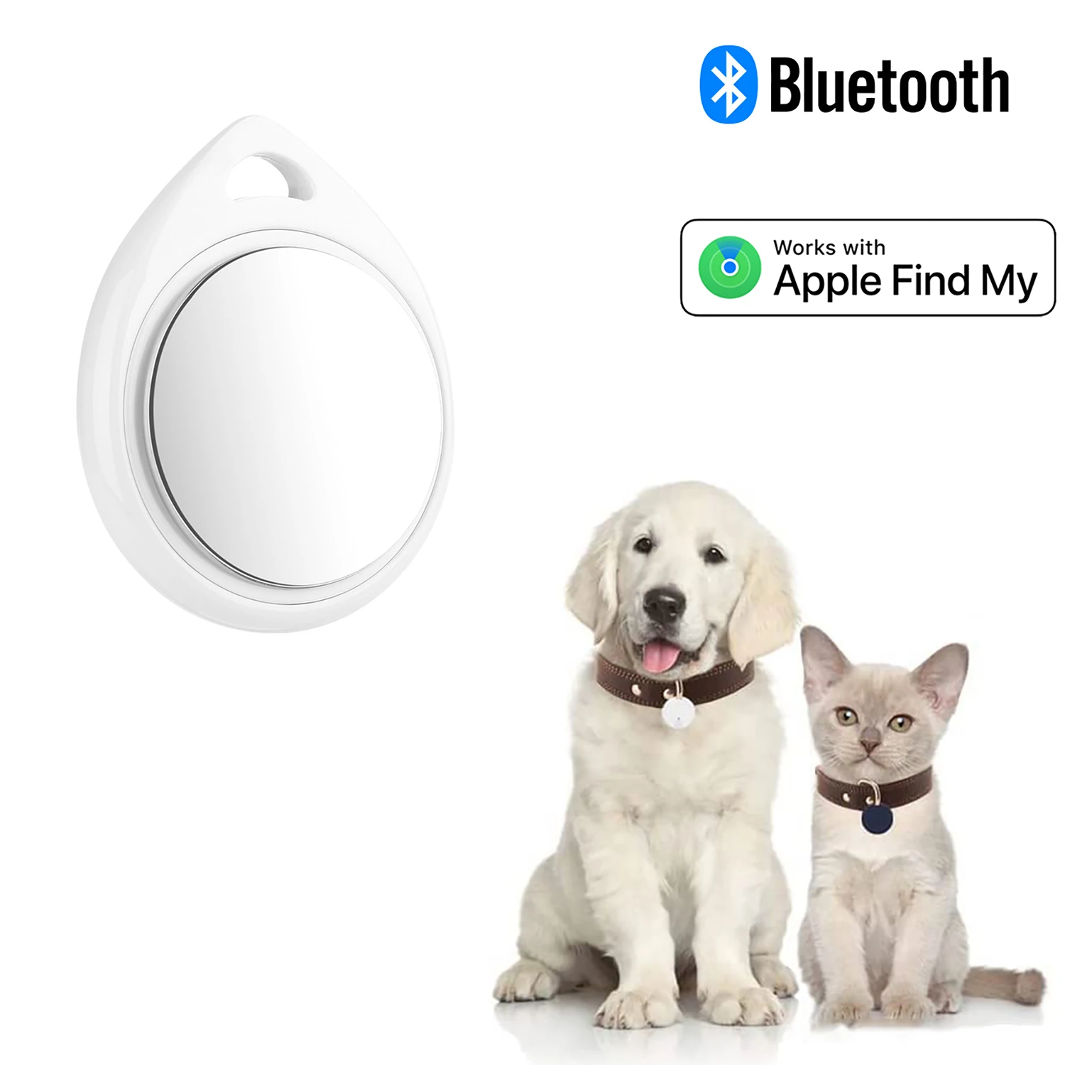 Key Finder Bluetooth Luggage Tracker tag Locator Works with Apple Find My for Children pet Cats Dogs