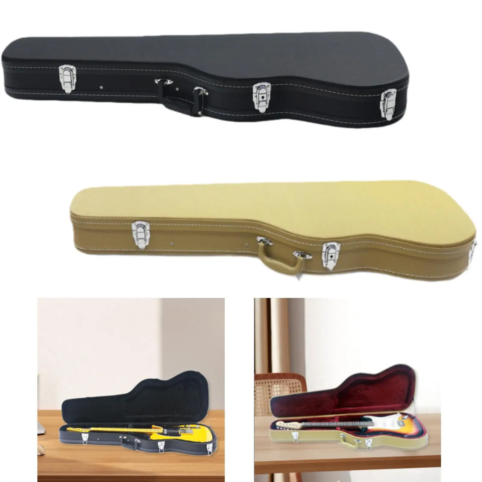 Electric Guitar Bag Gig Bag Protection PU Leather Dustproof Electric Guitar Case