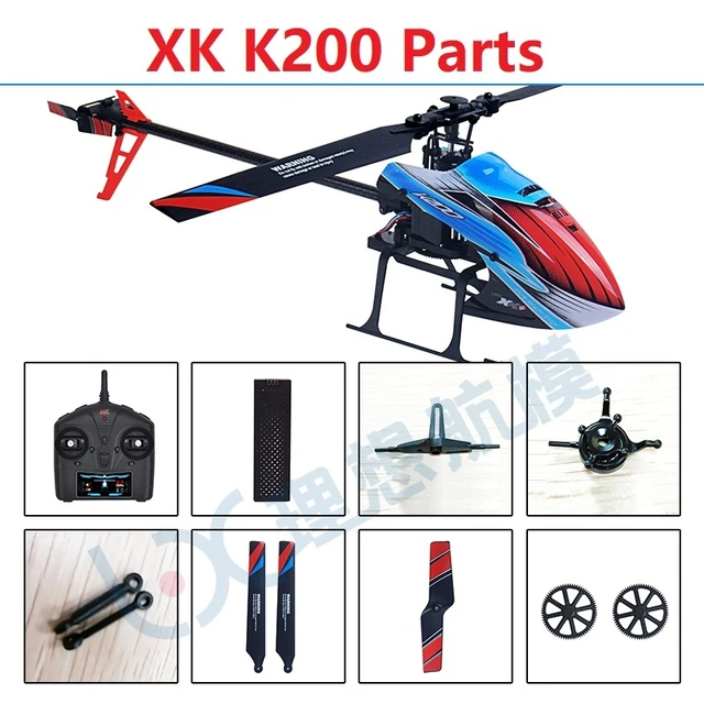 WLtoys-Pièces de rechange pour hélicoptère RC XK K200, moteur à engrenages,  queue de tuyau, siège de moteur, carte principale - AliExpress