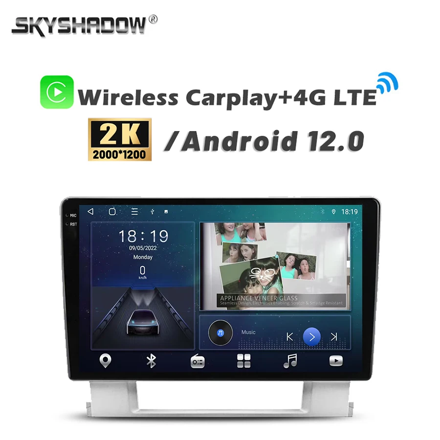 

2000*1200 Carplay Auto Android 13.0 8G+128G Car DVD Player GPS WIFI Bluetooth RDS Radio For Buick Excelle Opel Astra J 2009-2015