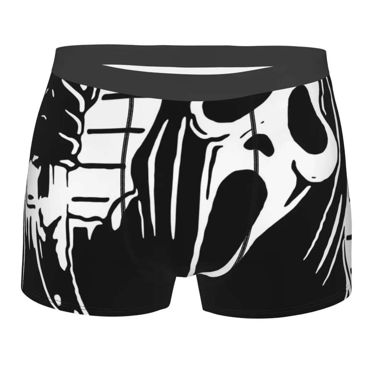 

Мужские трусы-боксеры Ghost Face из фильма «ужасы», дышащее нижнее белье, пикантные шорты высшего качества, идея для подарка