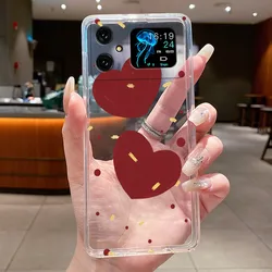 Butterfly Bow Transparent Soft Silicone Phone Case - Thin Protective TPU Cover for Cubot A20 (TPU - TPU301)