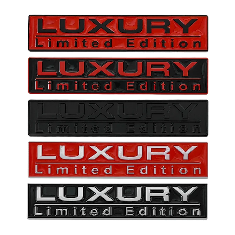 3D Metal Luxury Limited Edition Badge Car Emblem Logo Badge Sticker Decal Per Bmw Audi Vw Honda Hyundai Kia Jeep Accessori