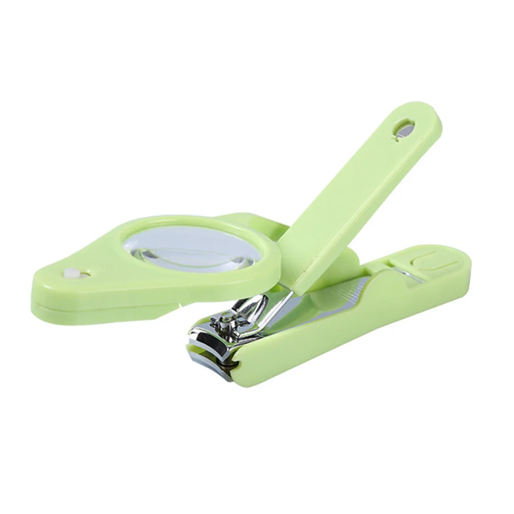 1pc Durable Nail Clipper with LED Lamp and Magnifier Fingernail Toenail Clipper g9 lamp holder light pre installed cables socket solid ceramic 10cm supply line 14cm 2a 250v durable and practical