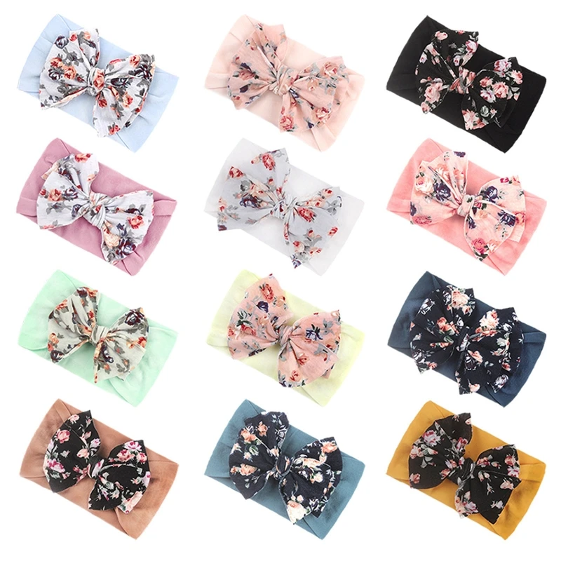 

Toddler Newborn Bowknot Stretch Hairband Headwear Baby Child Boys Girls Headband