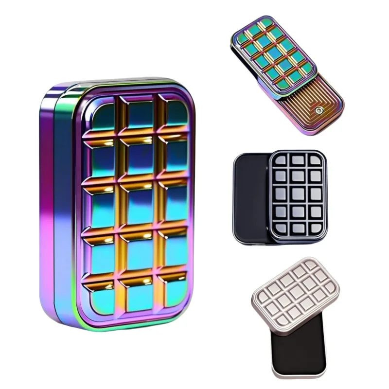 Magnetic Chocolate-Shaped Metal Fidget Slider