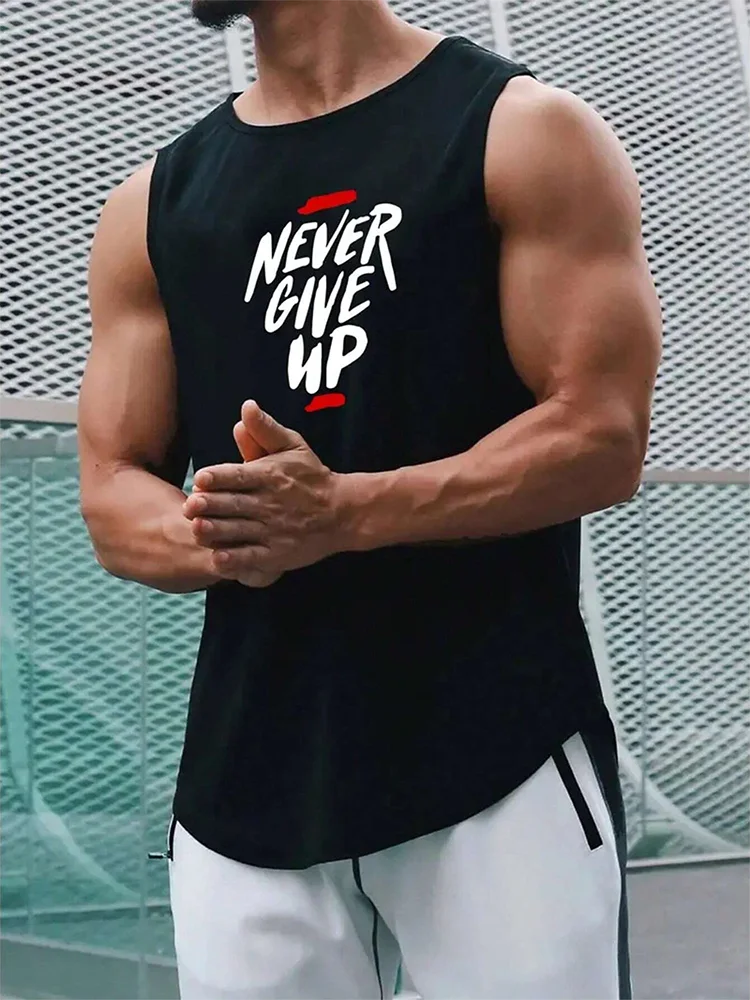 USA Flag Print Men's Tank Top Summer Casual Men's Loose Sleeveless T-shirt Outdoor Sports Fashion Street Tank Top