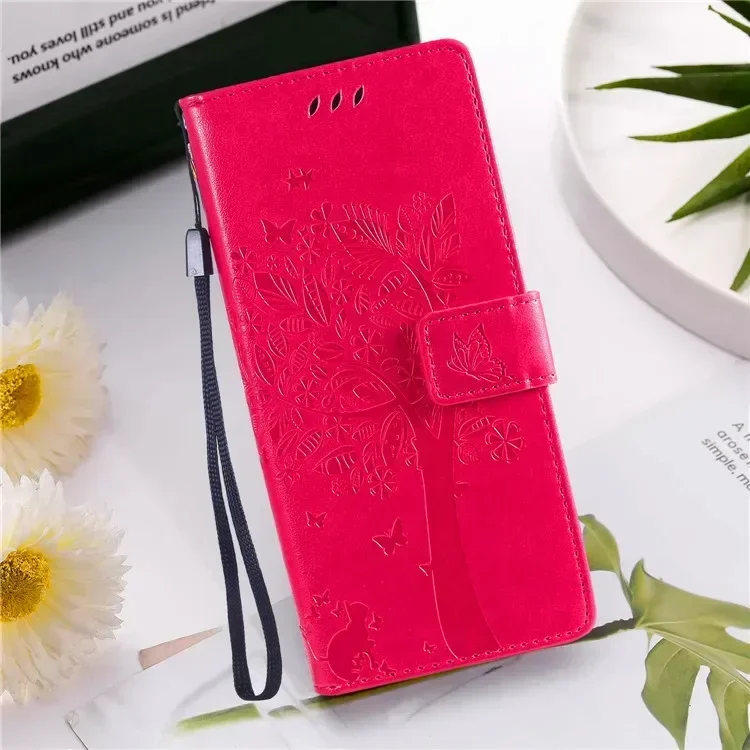 Elegant Leather Flip Stand Wallet Phone Case Cover