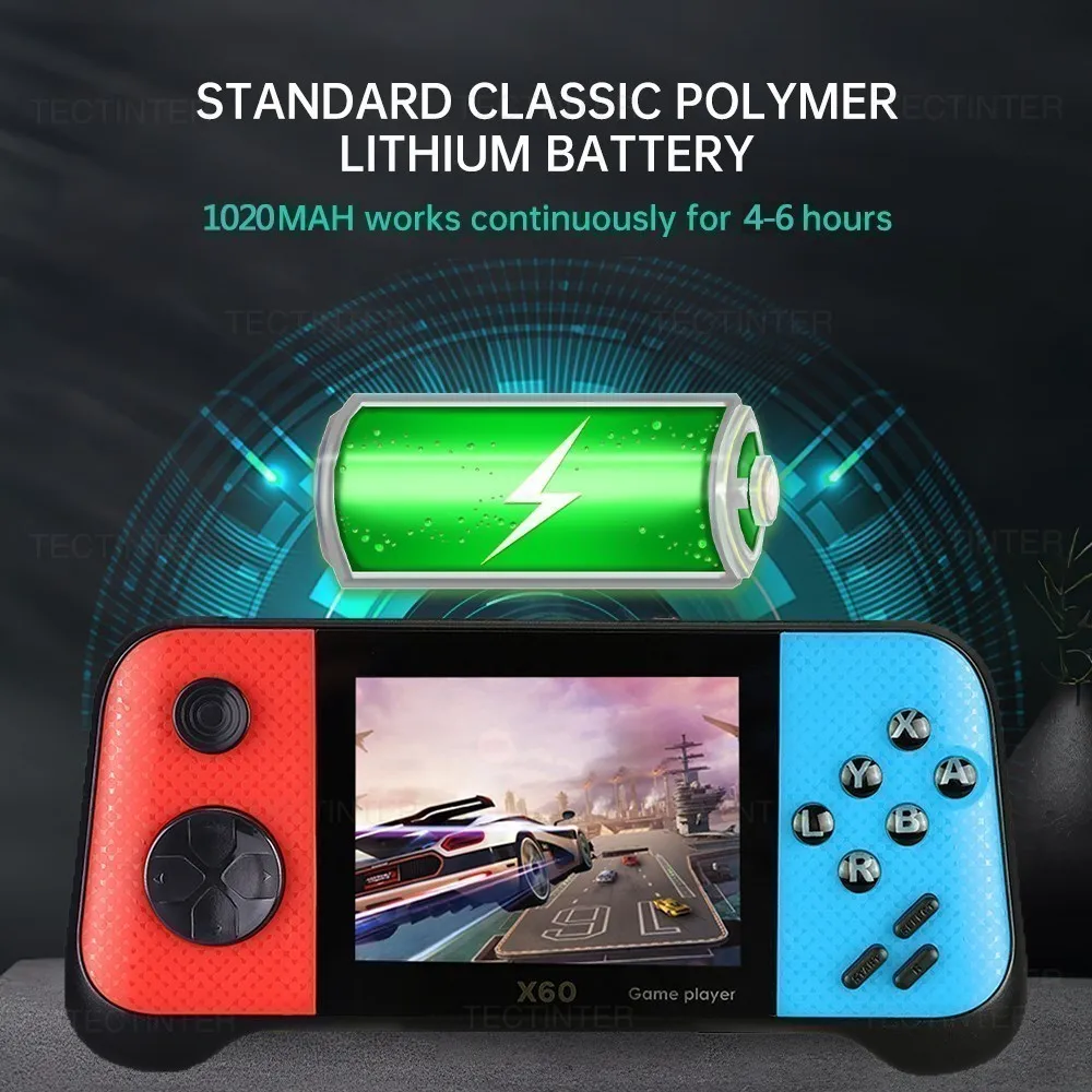 X60 Handheld Game Console Portable Built-In Games