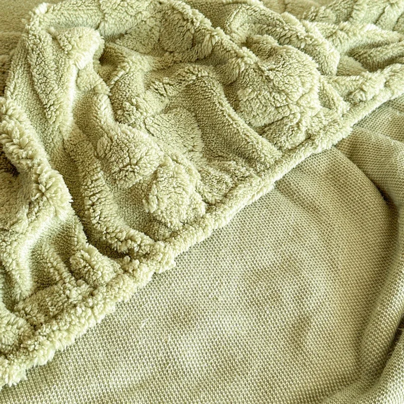 New Soft Cotton Velvet Taffees Only Product Bed Autumn/winter with Wool Thickened Warm Bedspread with Elastic Mattress Cover 6