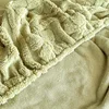 New Soft Cotton Velvet Taffees Only Product Bed Autumn/winter with Wool Thickened Warm Bedspread with Elastic Mattress Cover 6