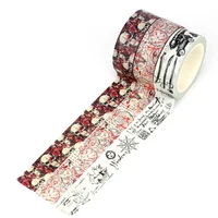 NEW 1PC 10M Decor Vintage Skull Patterns Washi Tape Set for Scrapbooking Journaling Adhesive DIY Masking Tape Cute Stationery 2
