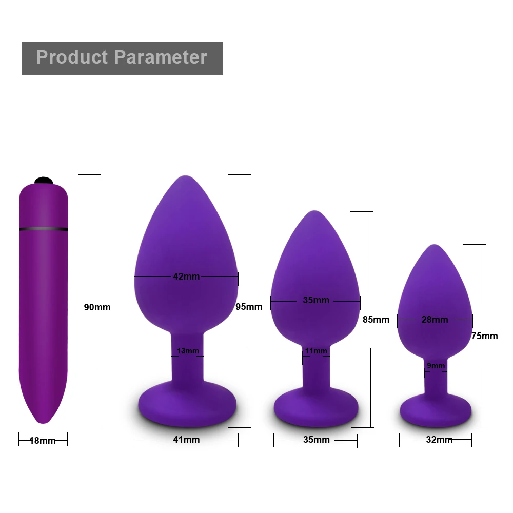 Butt Plug Frauen Männer Homosexuell Weiche Silikon Mini Spielzeug Erotische Bullet Vibrator Dildo Anal Sex Spielzeug Für Erwachsene 18_voghion.com