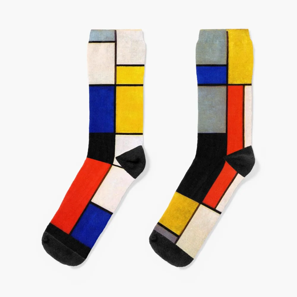 Modern Art Piet Mondrian Composition ASocks Basketball Socks