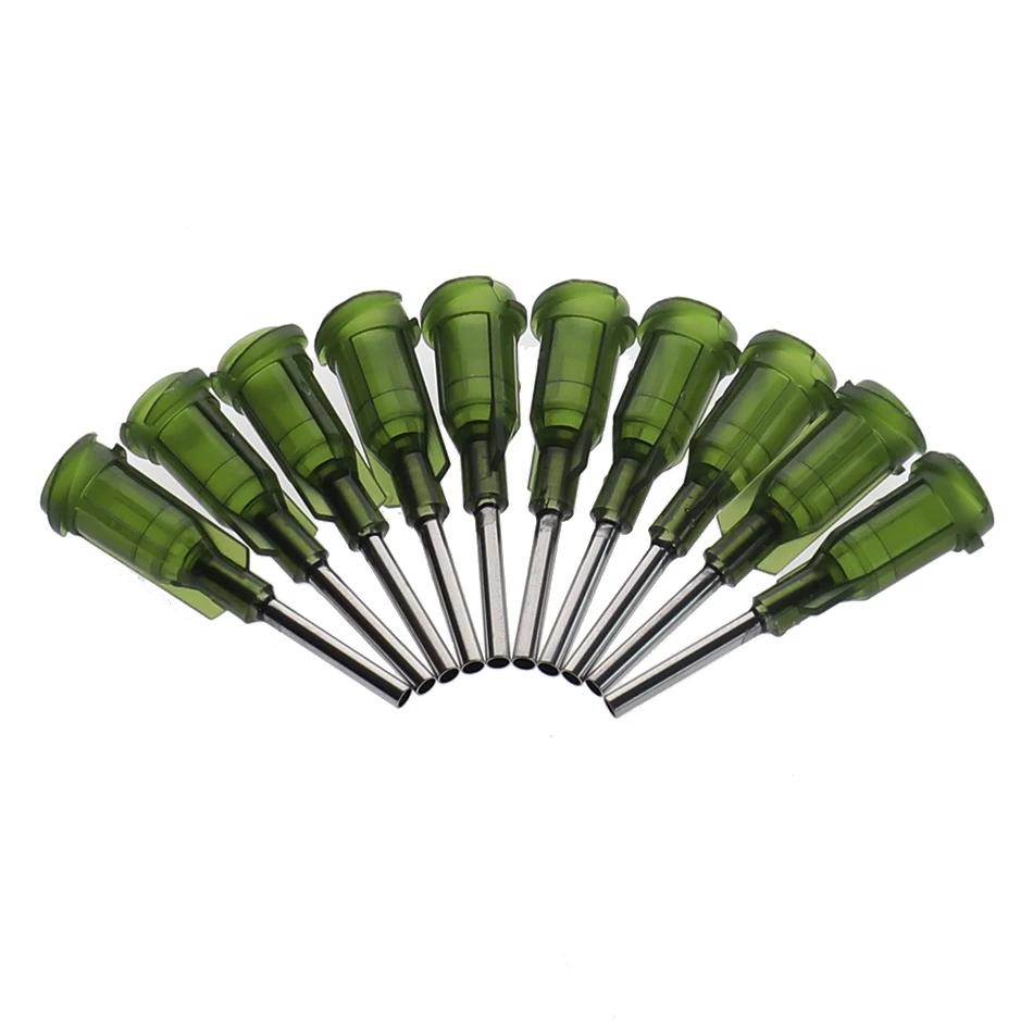 Steel Dispensing Tapered Pinhead Glue Liquid Dispenser Needles 100pcs/lot 14-23G 10 Models Availlable for Dispenser Controller