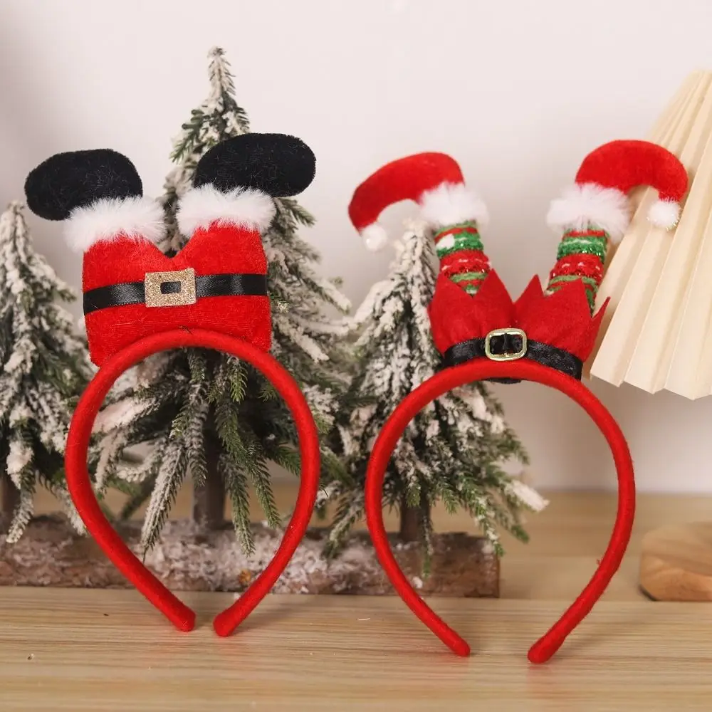 Merry Christmas Cloth Christmas Headbands Cartoon Snowman Holiday Hairbands Christmas Tree Festive Headbands Christmas Parties
