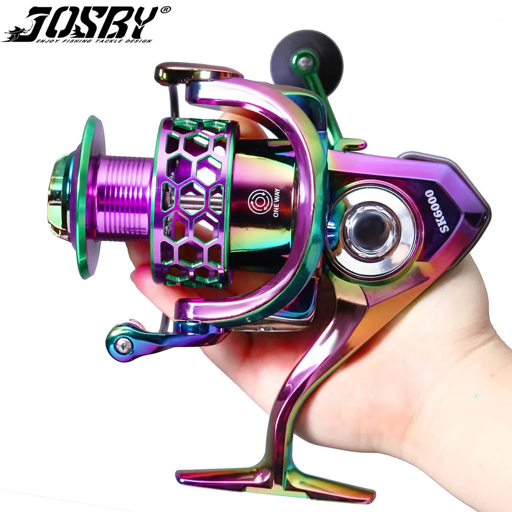 

Металлическая Рыболовная катушка JOSBY для спиннинга, высокоскоростной Профессиональный Фидер для ловли карпа, левое/правое колесо, аксессуары серии 1000-6000
