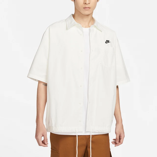 Nike officiel CLUB hommes revers ample décontracté manches courtes bouton chemise FN3903-133 1
