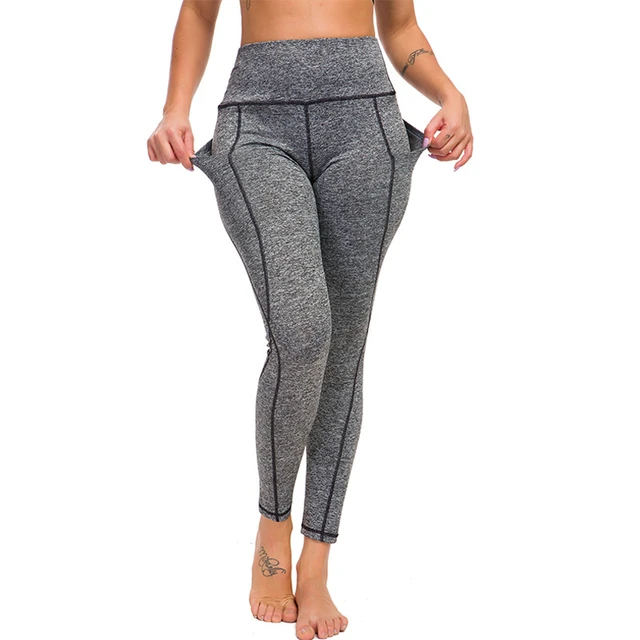 Yoga Pants Women with Pocket Plus Size Leggings Sport Girl Gym Leggings  Women Tummy Control Jogging Tights Female Fitness pants