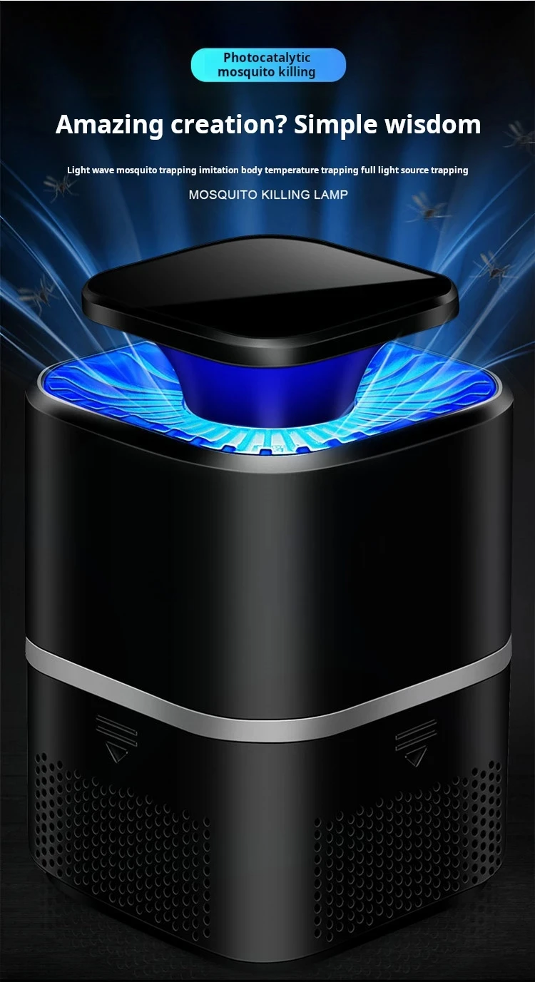 USB-Lichtwellen-Mückenfalle, ausbruchsicherer Mückenkiller, geringer Energieverbrauch, sicher, geräuscharm, effizienter Mückenfänger – Detail 1
