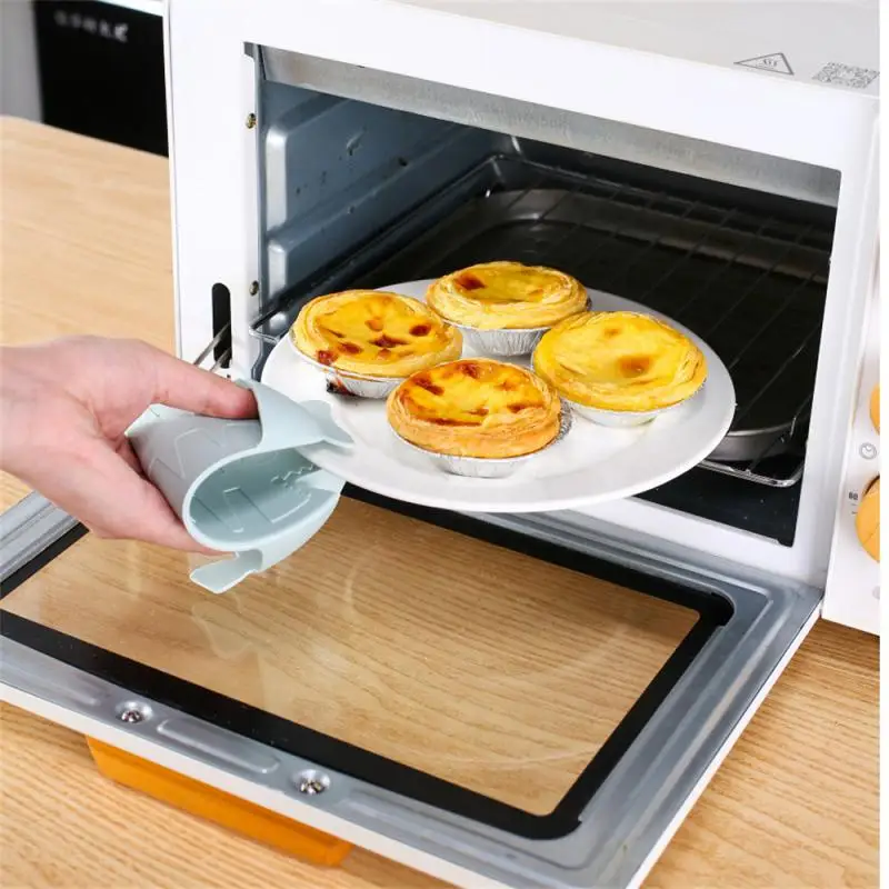 Silicone Mini Oven Mitt Heat Insulation Whale Hand Clip Anti-scalding Microwave Gloves Non-slip Gripper Pot Holder Kitchen Tool