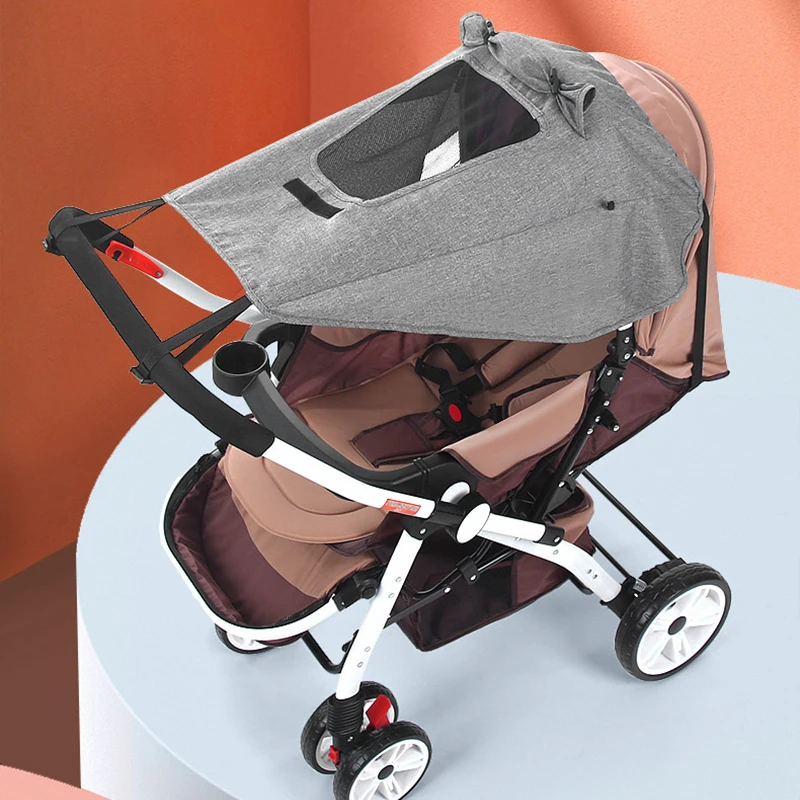 Baby Stroller Sun Shade Sun Visor Carriage Canopy Cover for Prams Stroller Accessories Car Seat Buggy Pushchair Cap Cart Awnings baby trend jogging stroller accessories