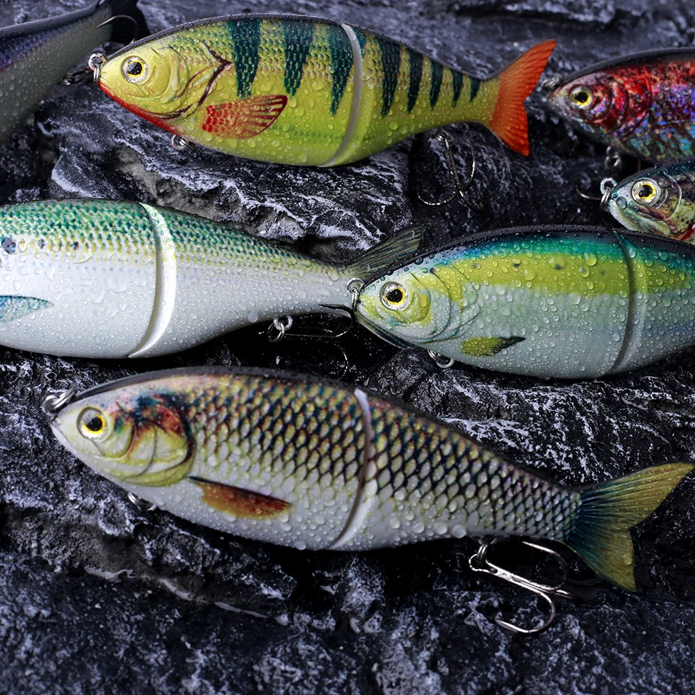 Fishing Lure Carp Fishing Bait 178mm 82g Shad Glider Swimbait Fishing Lures Hard Body Slow Sinking Jointed Bass Pike Lures Fishing Bait Tackle