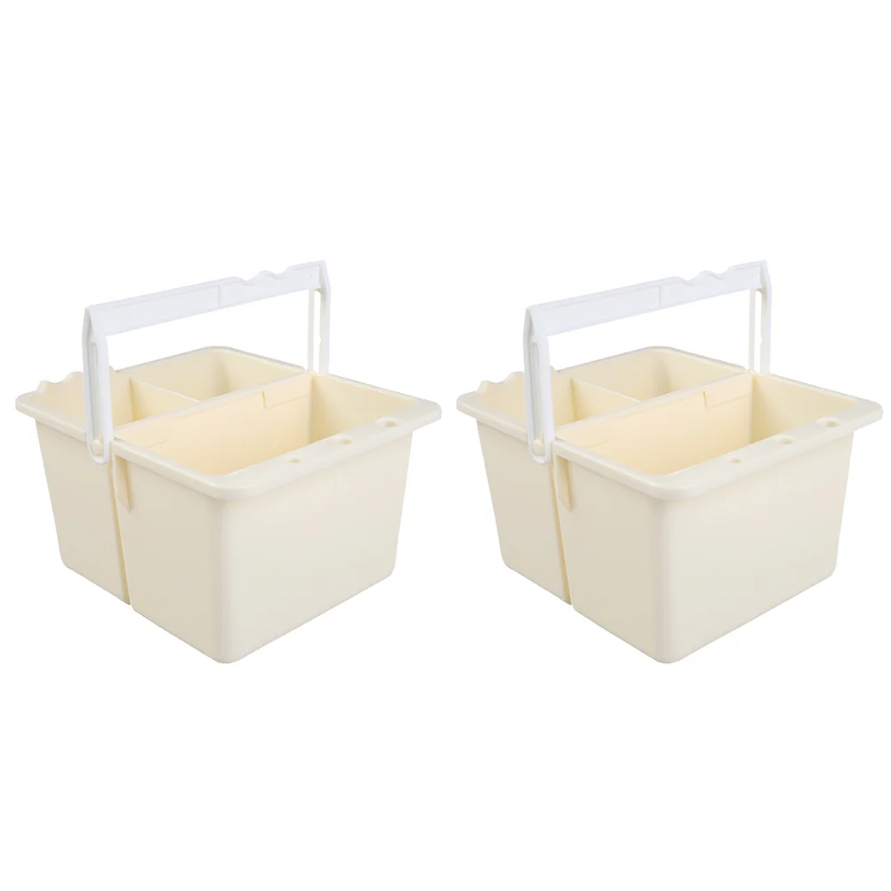 

2Pcs Artist Brush Basins Pen Washing Buckets Paint Brush Basins Stationery