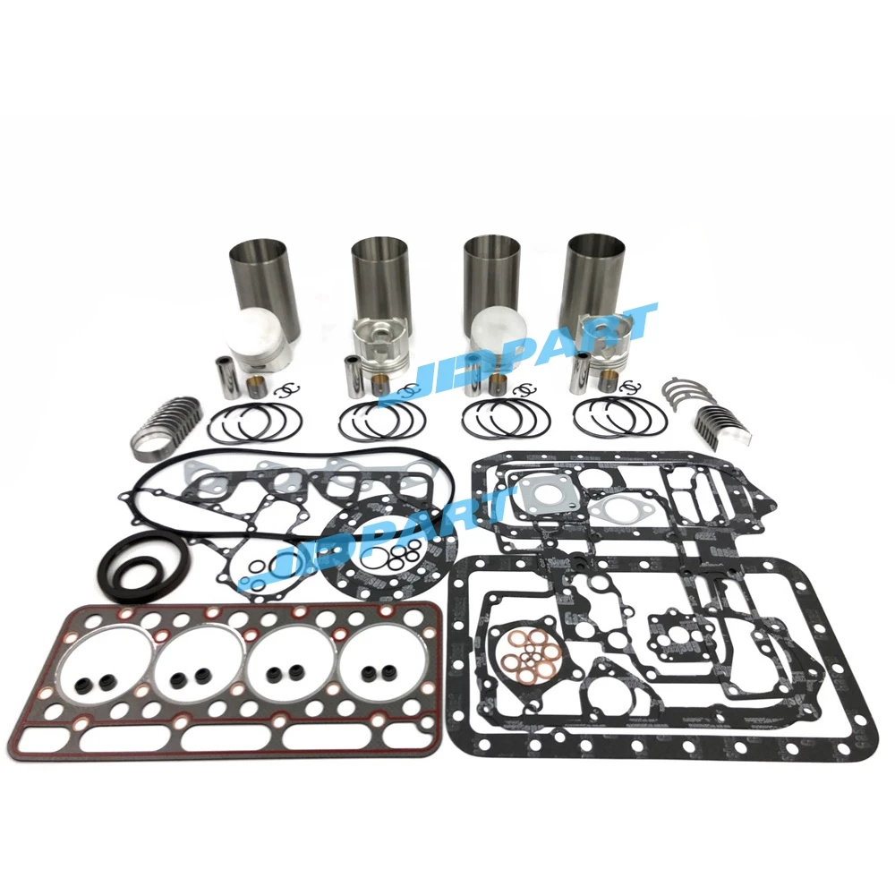 

Cylinder Liner Kit With Gasket Set Bearing For Kubota V1902 Engine Assy Parts