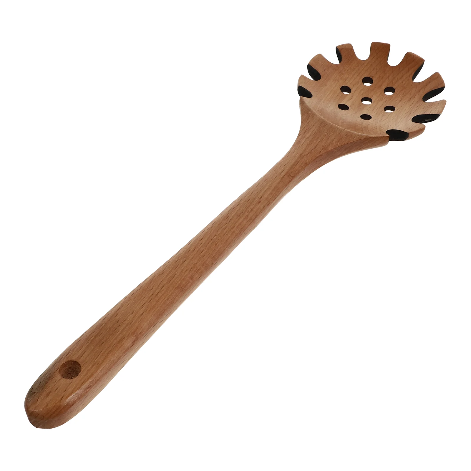 

1Pc Practical Noodle Filter Spoon Beech Kitchen Noodle Colander (Wood Color)