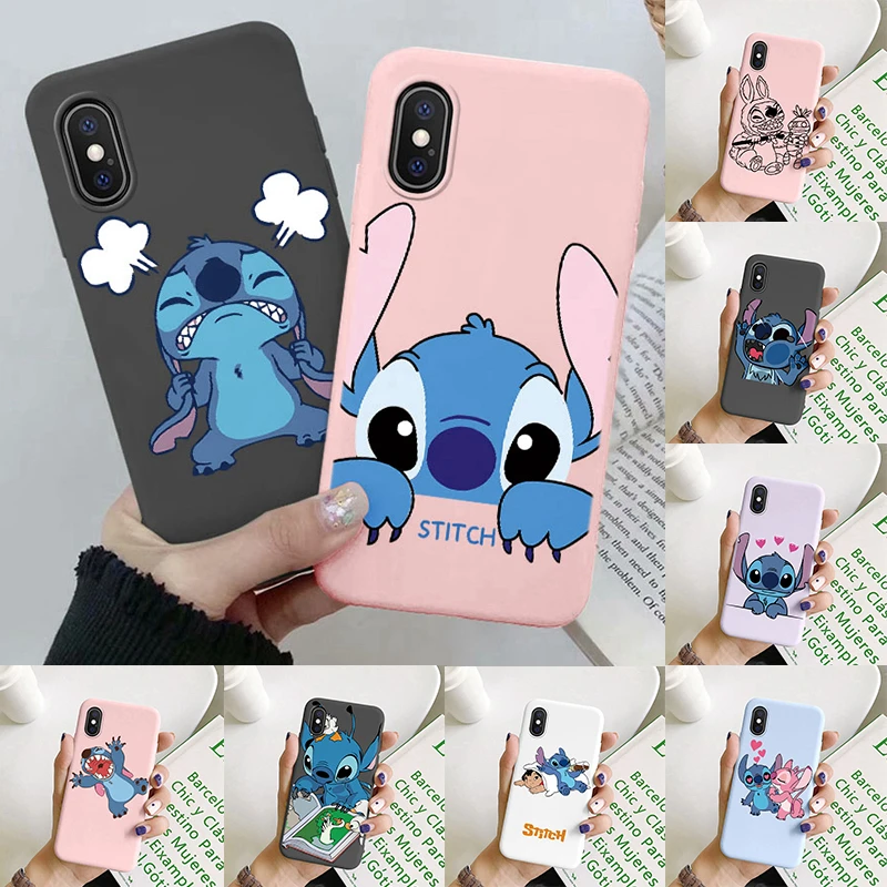 Funda para iPhone XR Oficial de Disney Stitch Trepando - Lilo & Stitch