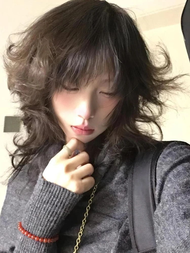 2000s Korean Fashion Slim Batwing Sleeve Autumn Sweaters Y2k Pure Color Subculture Casual Long Sleeve Pullovers Sweaters Chic