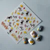 Raccoon Animals 5D Nail Sticker Faux Ongle Transfer Sliders Nail Wraps 1