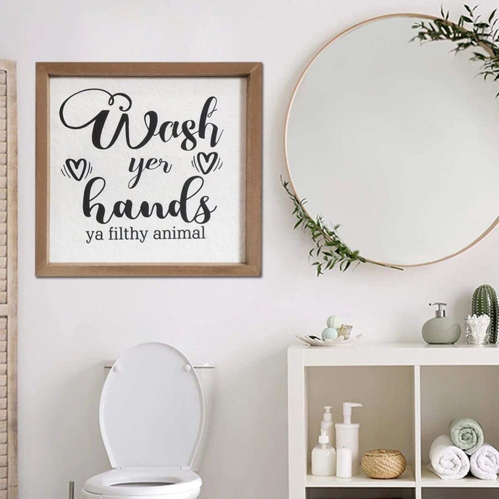 melk wit Evenement natuurlijk Badkamer Wanddecoratie Plaques Opknoping Decoratieve Schilderkunst Douche  Kamer Houten Deur Teken Voor Home Decor Bad Gym Grappige Giften| | -  AliExpress